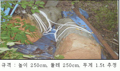 [도난] 안성 봉산리 밀양박씨 청량공파 박억령 묘 내 석조문화재 [장군석]이미지 2