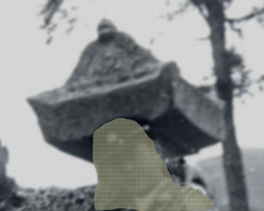 경주 강산리 이시창 묘의 석조물[가첨석.귀부]이미지 3