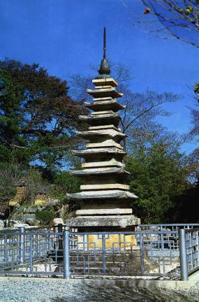 Seven storied stone pagoda in Naksansa Temple