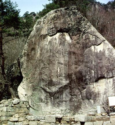 Rock-carved buddha of Deokjusa Temple